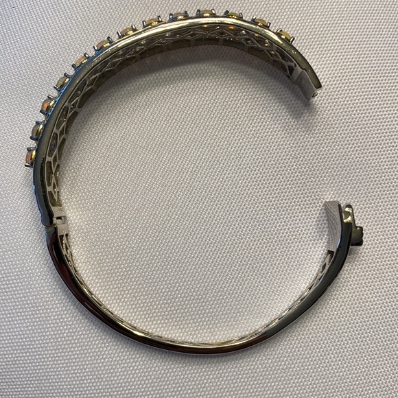 Ethiopian Welo Opal bangle bracelet, 7.25 inches, 25.6 g 925. - Picture 7 of 13